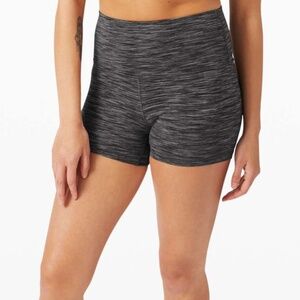 Lululemon HR Align Shorts Wee Are From Space Dark Carbon Ice Grey
